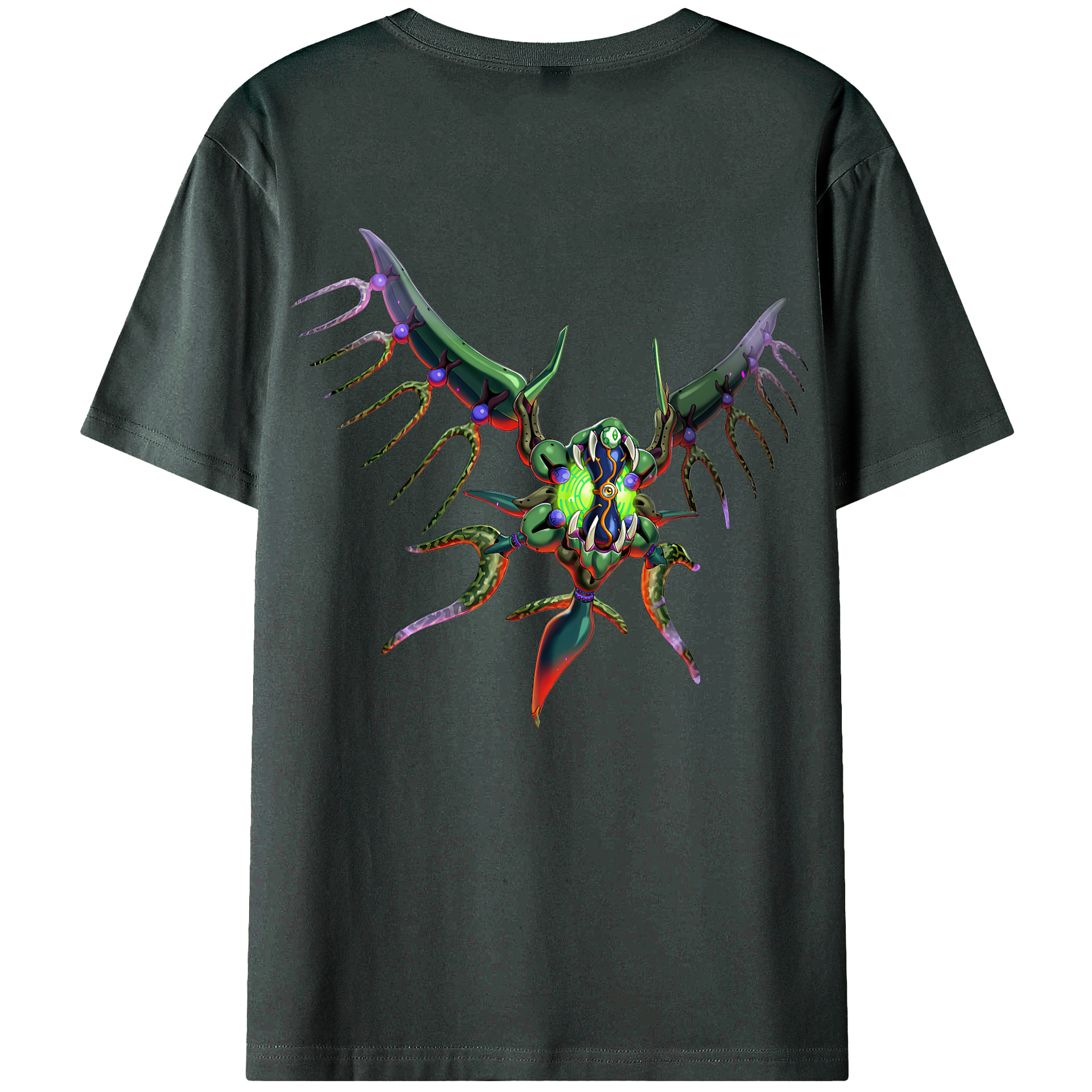 （画像用） 遊☆戯☆王 Yu-Gi-Oh! 綿100％ メンズ半袖Tシャツ（バックプリント） 通気性